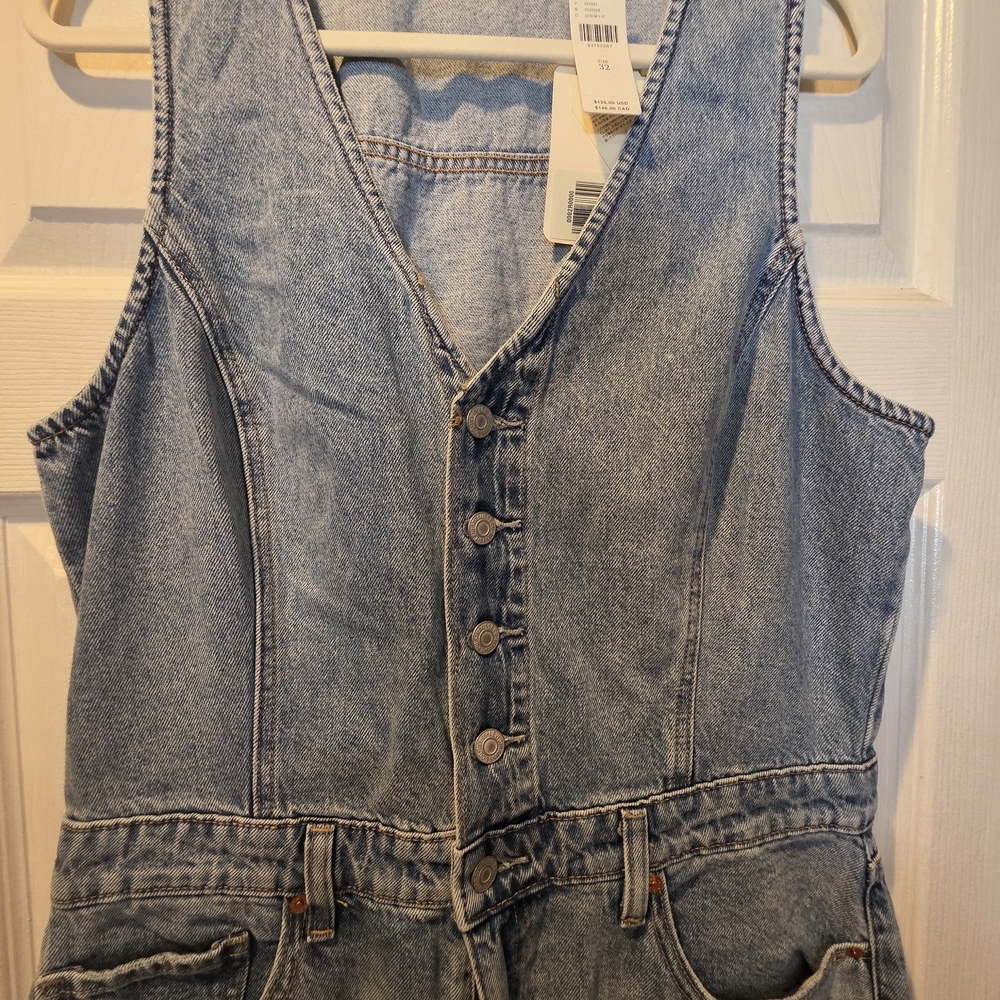 Levi's Women's Light Blue Denim Overalls - Picture 7 of 7
